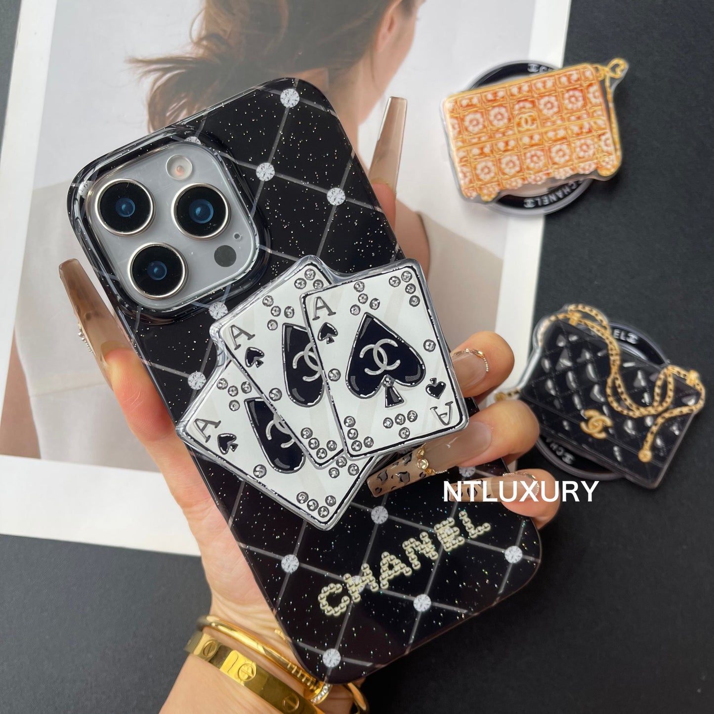 Luxury Life Design Magsafe Phone Case with Holder
