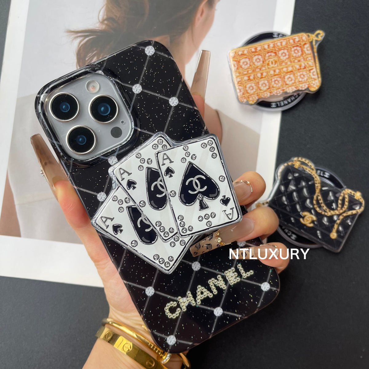 Luxury Life Design Magsafe Phone Case with Holder