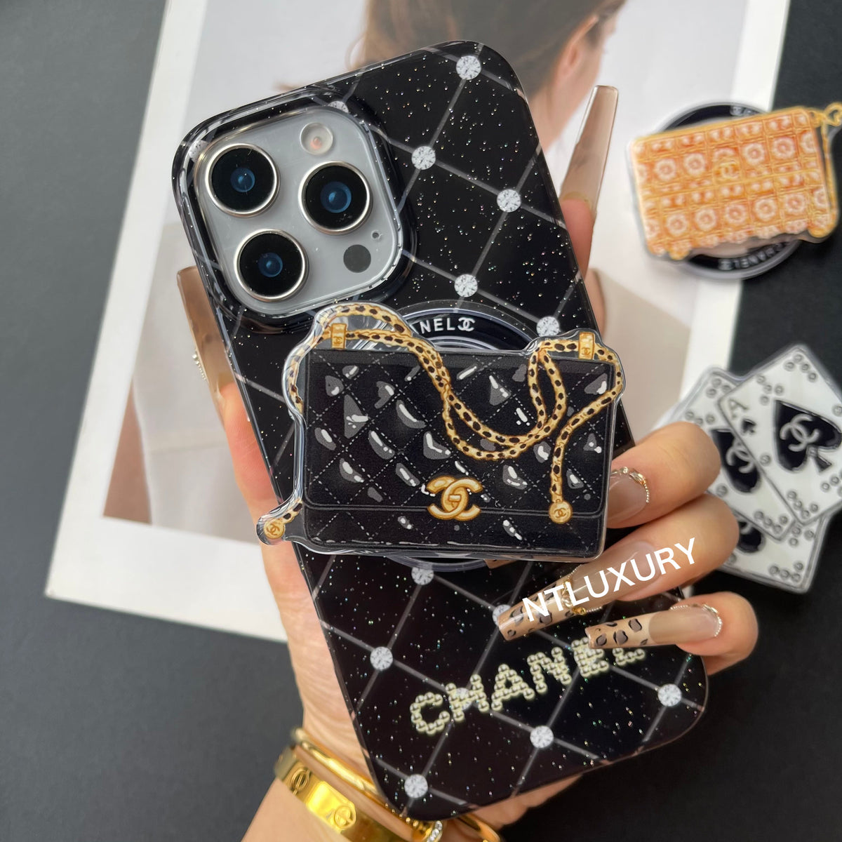 Luxury Life Design Magsafe Phone Case with Holder