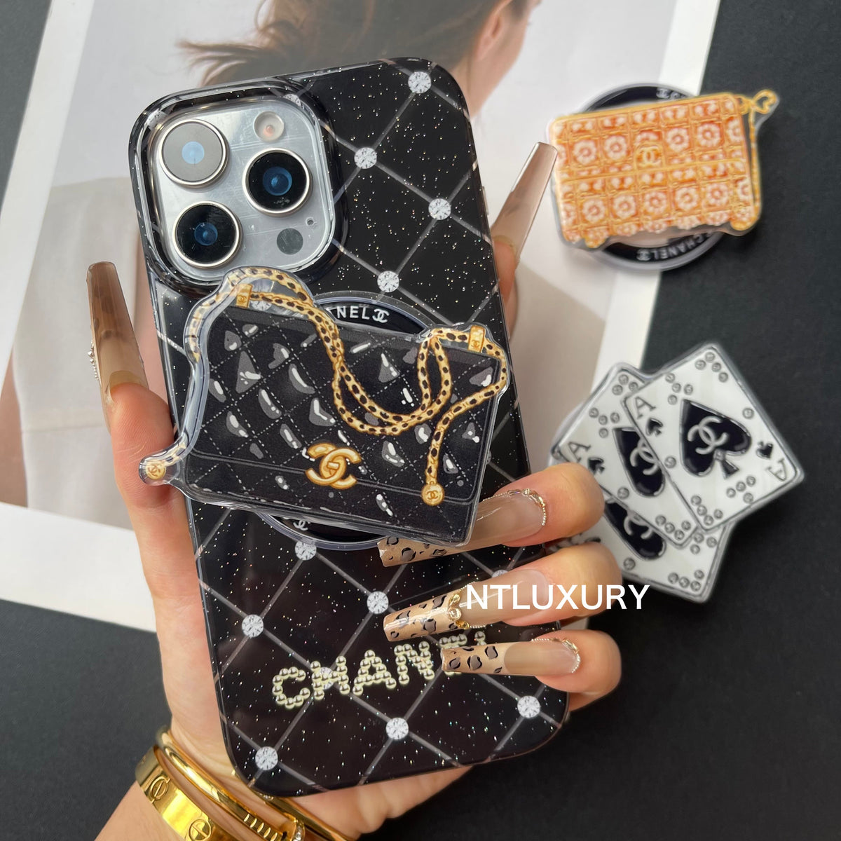 Luxury Life Design Magsafe Phone Case with Holder