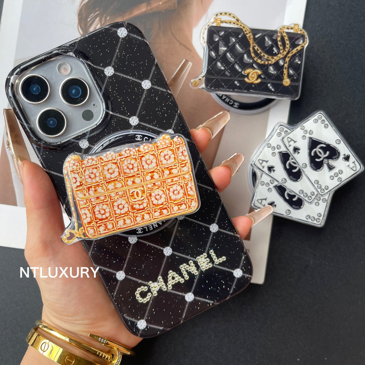 Luxury Life Design Magsafe Phone Case with Holder