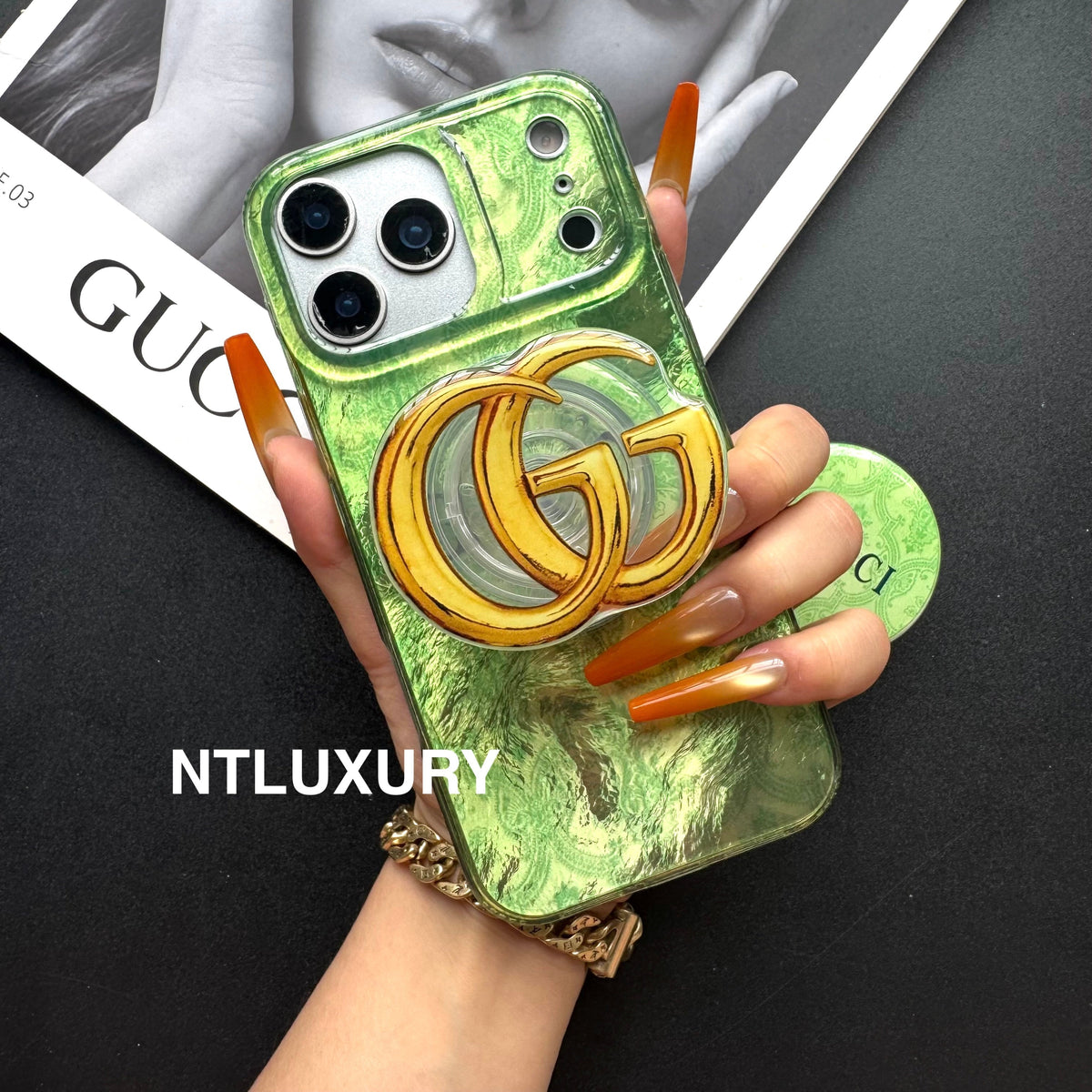 Green Good Phone Case with Magsafe Holder
