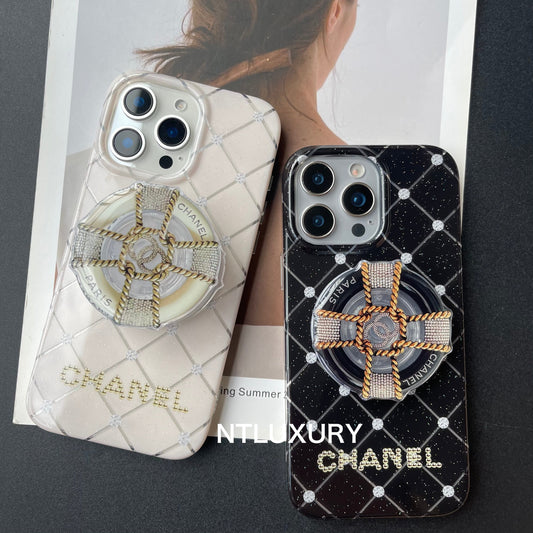 Coque de téléphone MagSafe Circle Girl avec support MagSafe