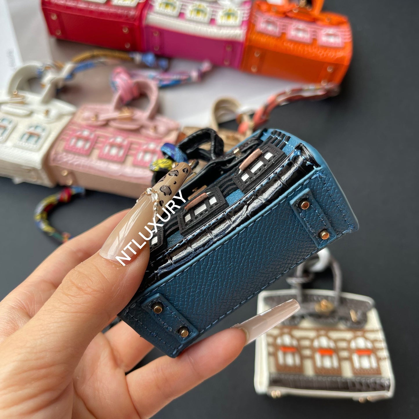 Cute Mini House Pendant (Blue)