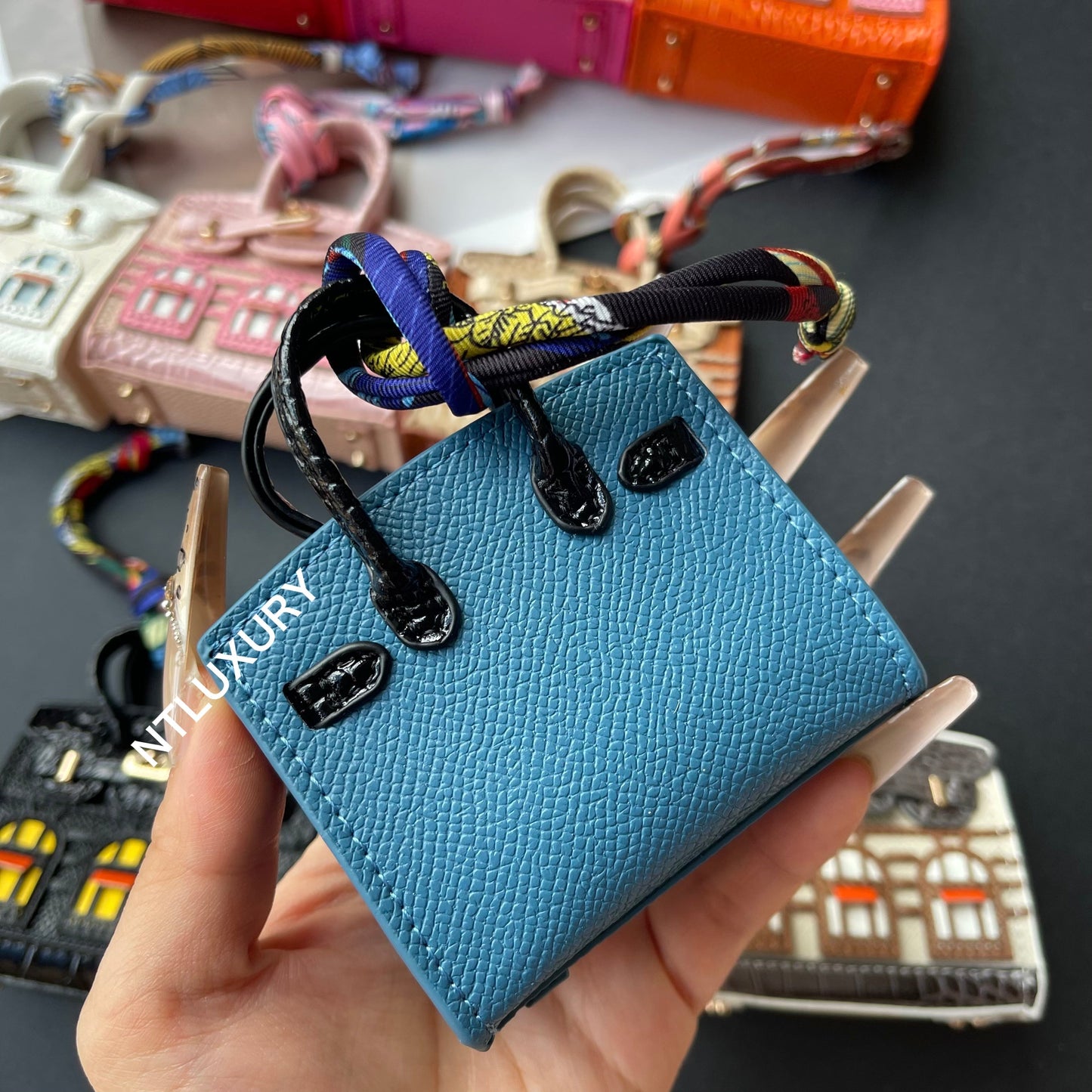 Cute Mini House Pendant (Blue)