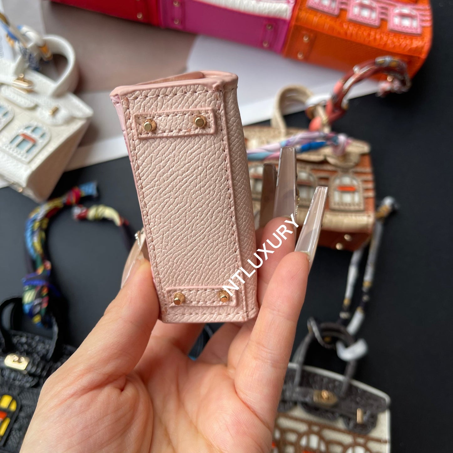 Cute Mini House Pendant (Pink)