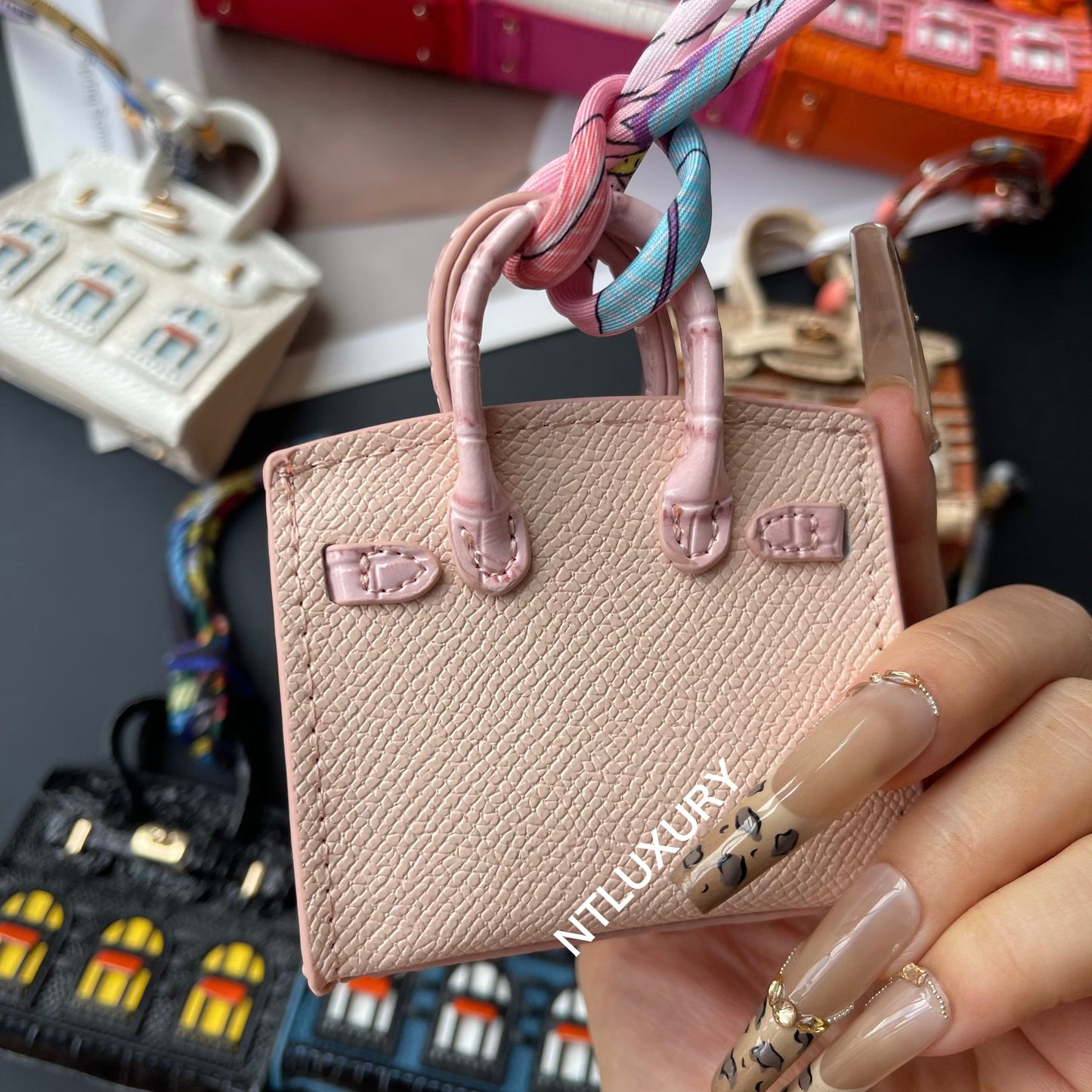 Cute Mini House Pendant (Pink)