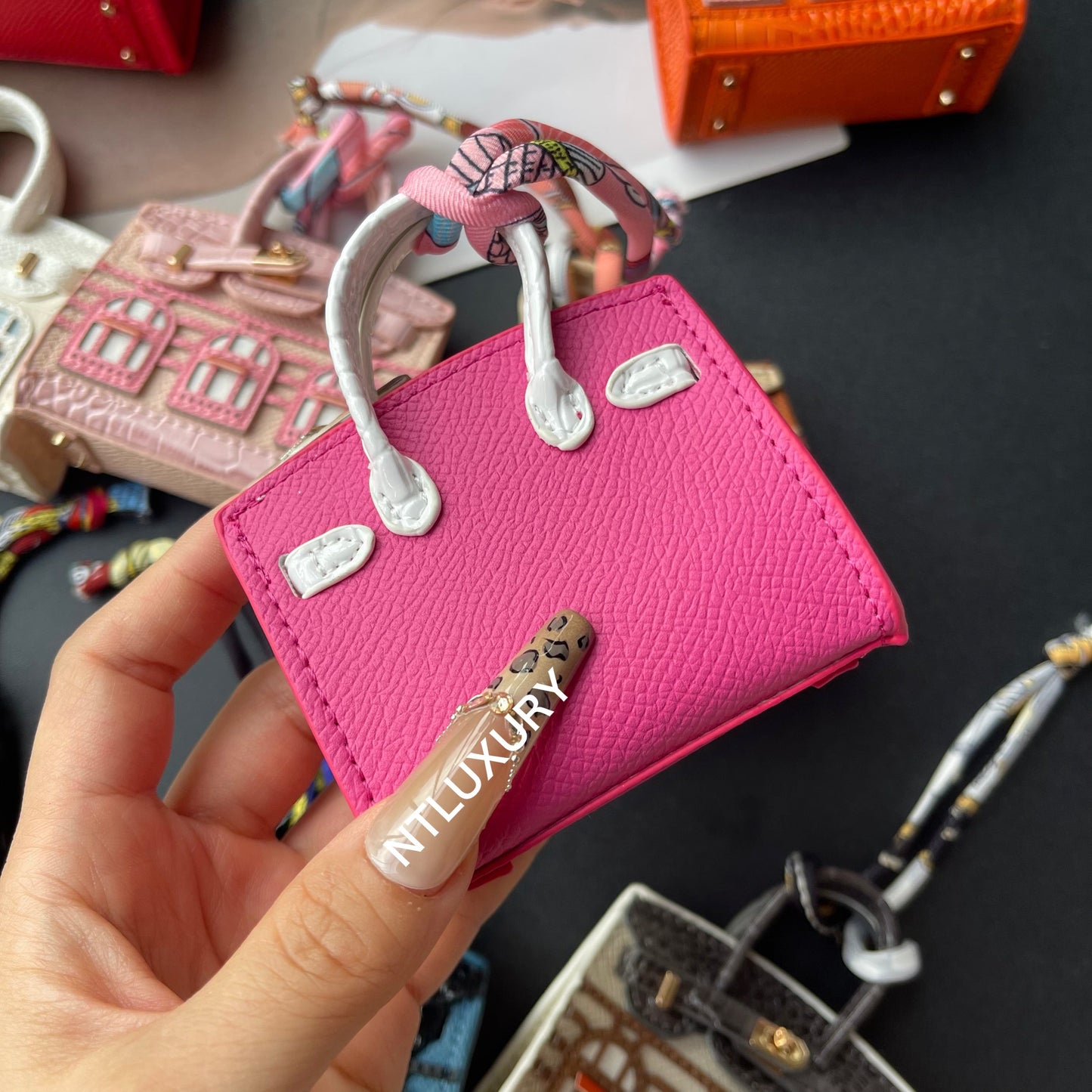 Cute Mini House Pendant (Magenta)