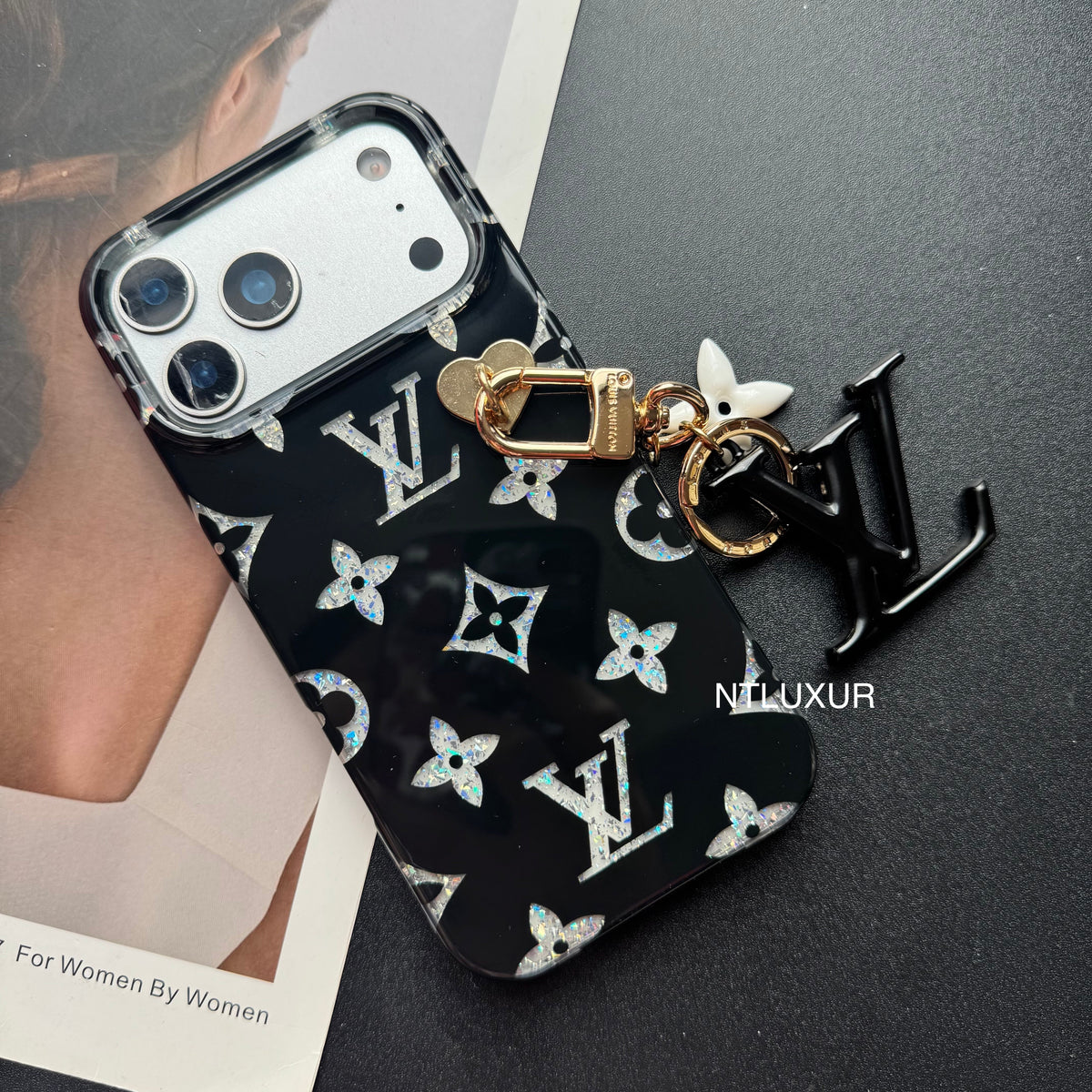 Golden Time to  Love Phone Case with Pendant