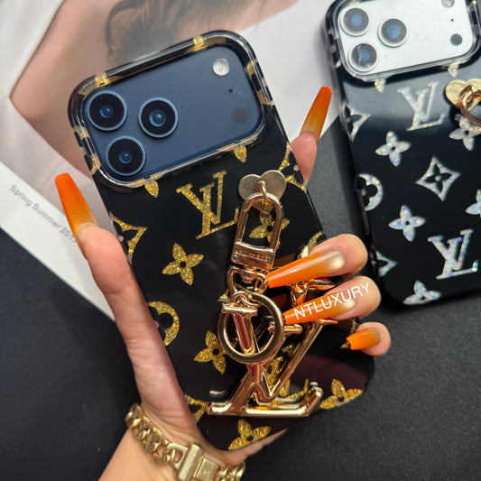 Golden Time to  Love Phone Case with Pendant