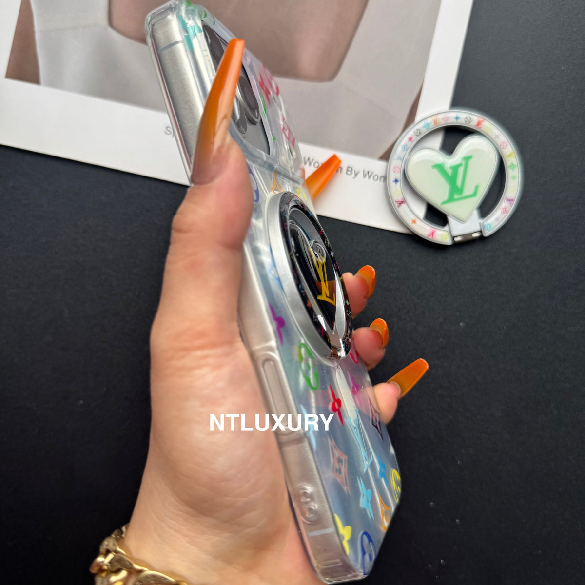 Laser Glänzende Liebe Handyhülle mit neuem Magsafe Halter