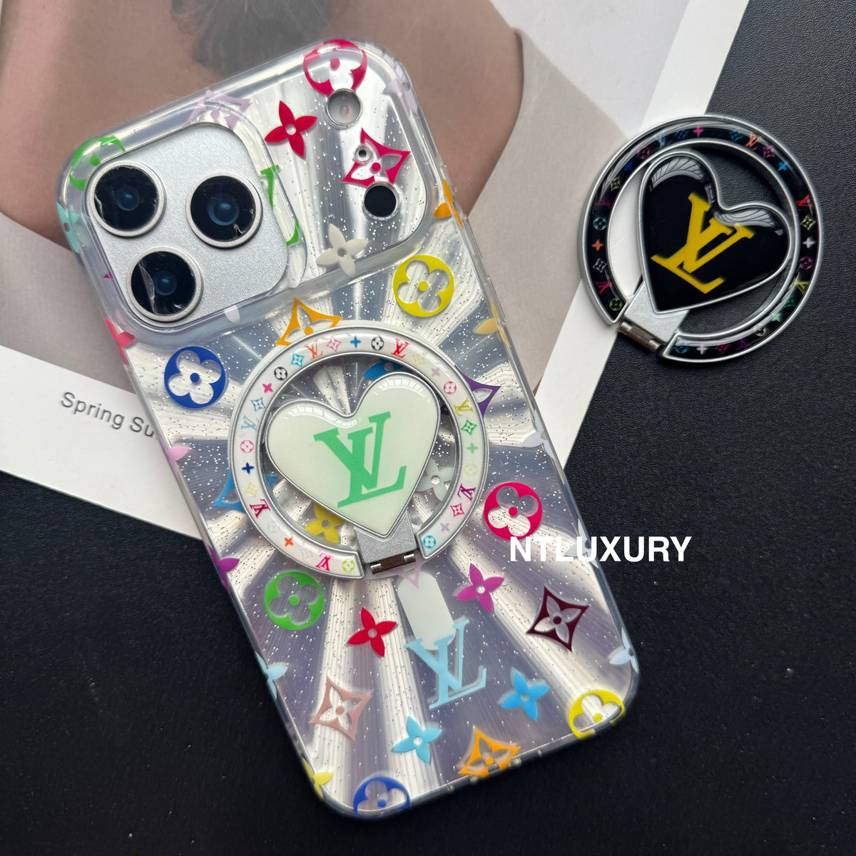 Laser Glänzende Liebe Handyhülle mit neuem Magsafe Halter