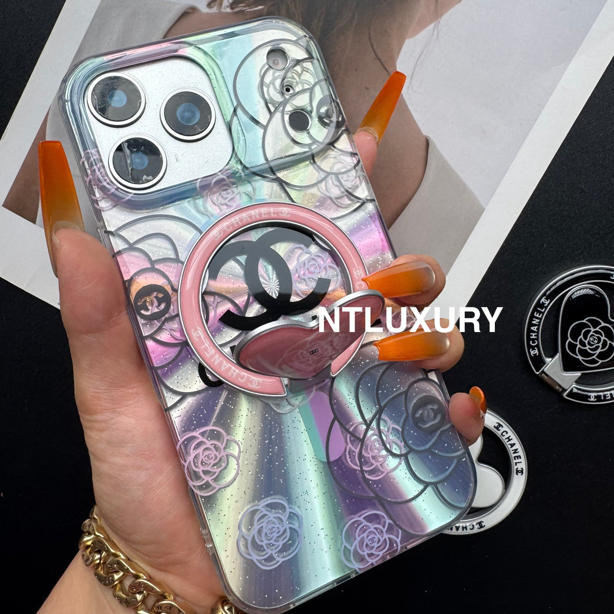 Laser Shining C Phone Case with Magsafe Holder
