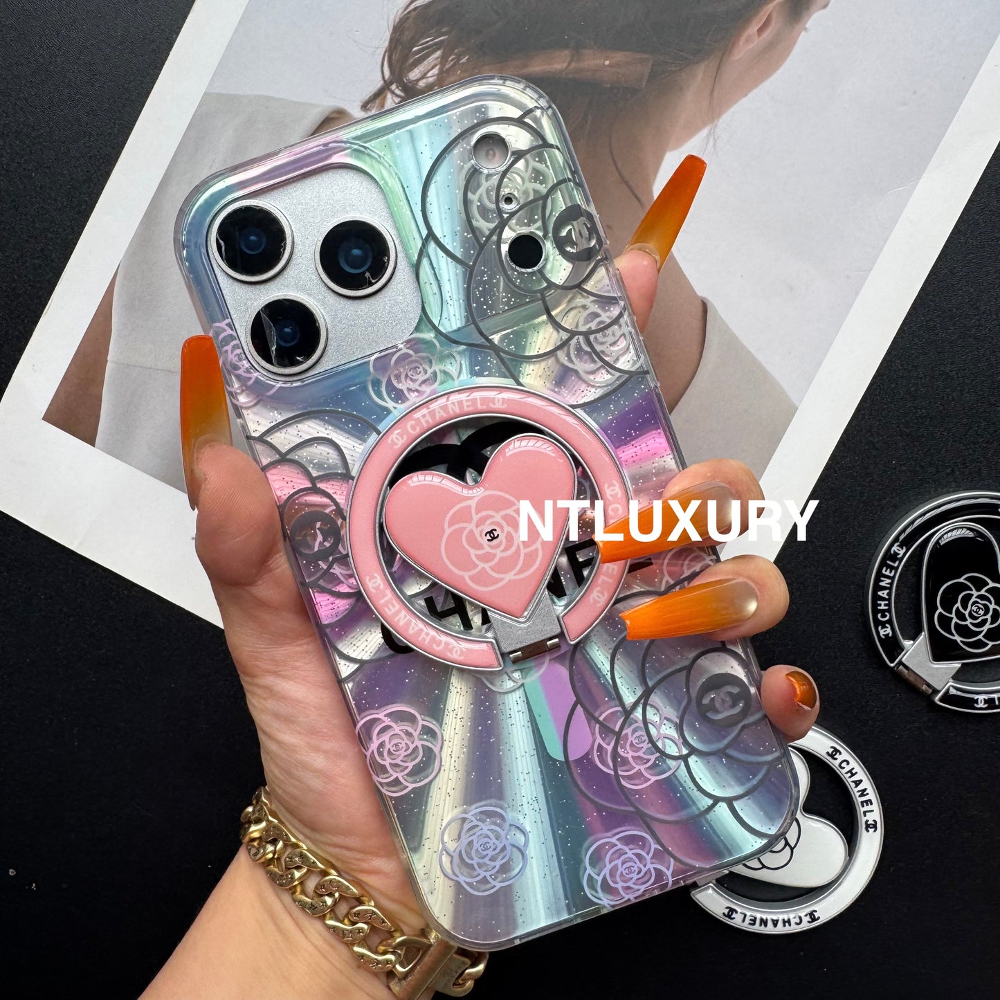Laser Shining C Phone Case with Magsafe Holder