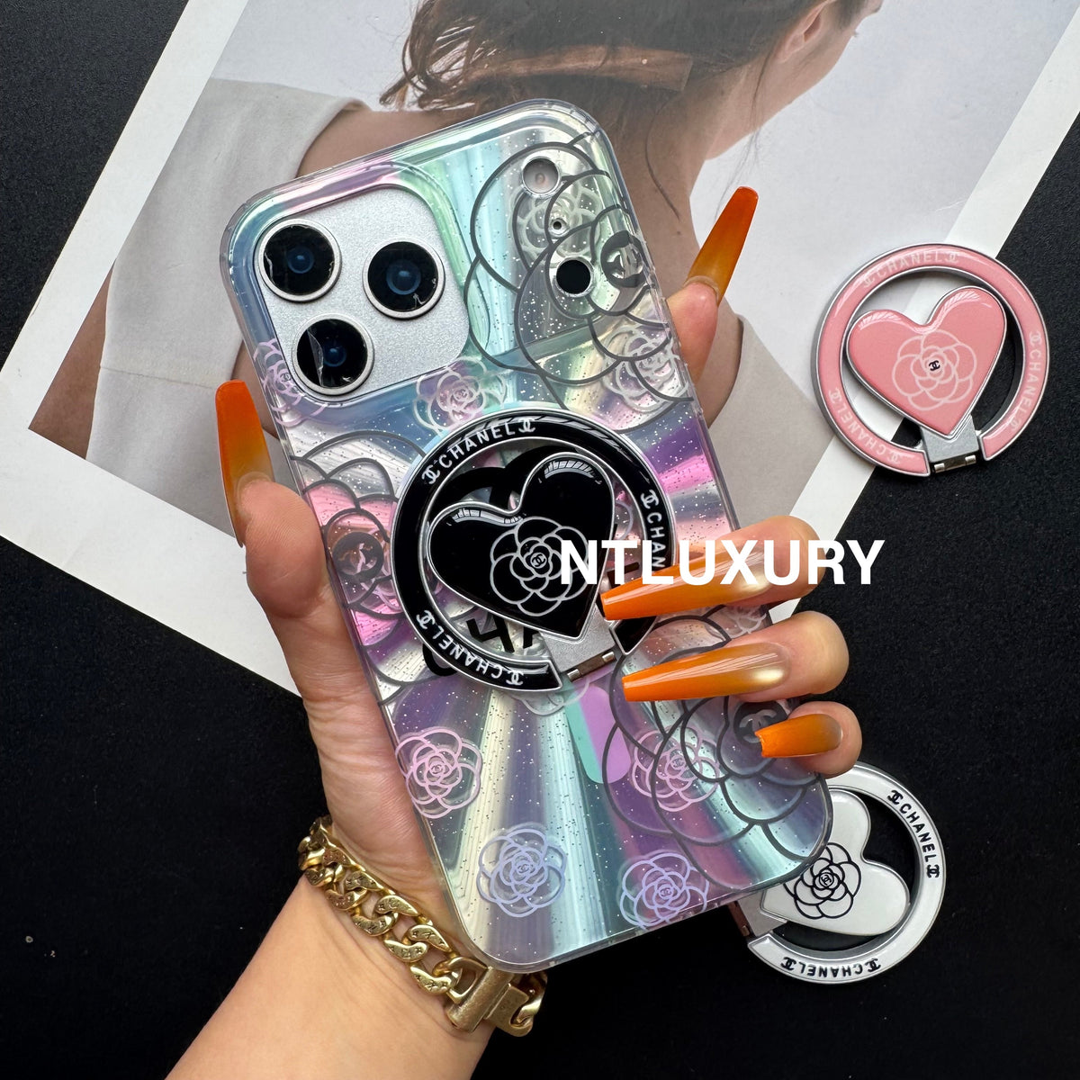 Laser Shining C Phone Case with Magsafe Holder
