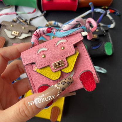 Colgante mínimo de muñeca linda (Rosa)
