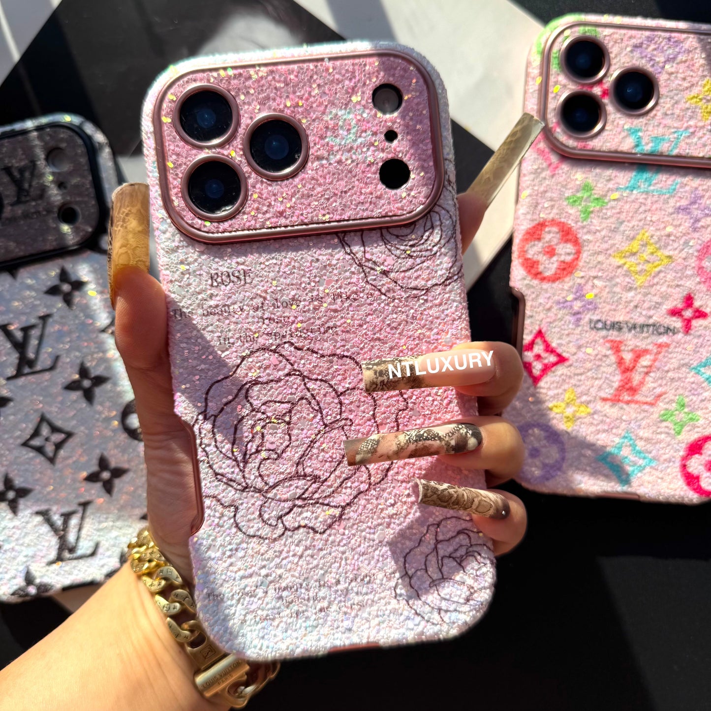 Love Flower Shining Light Girl Phone Case