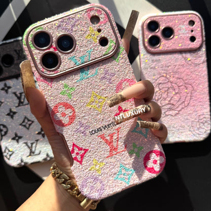 Funda para teléfono de niña con flor del amor y luz brillante