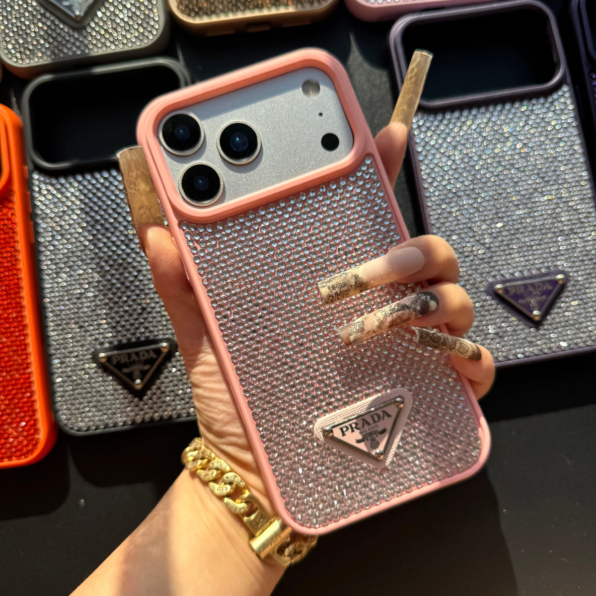 Night Queen Glitter Shining Phone Case (10 Color)