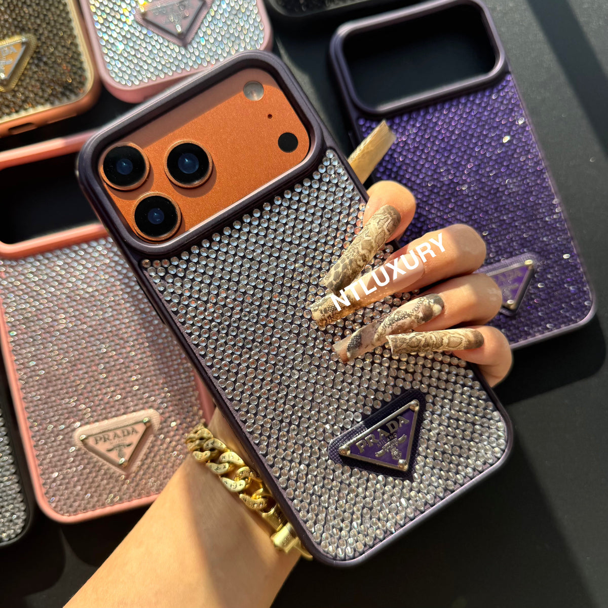 Night Queen Glitter Shining Phone Case (10 Color)