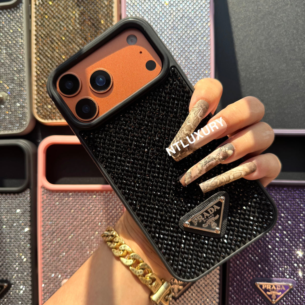 Night Queen Glitter Shining Phone Case (10 Color)