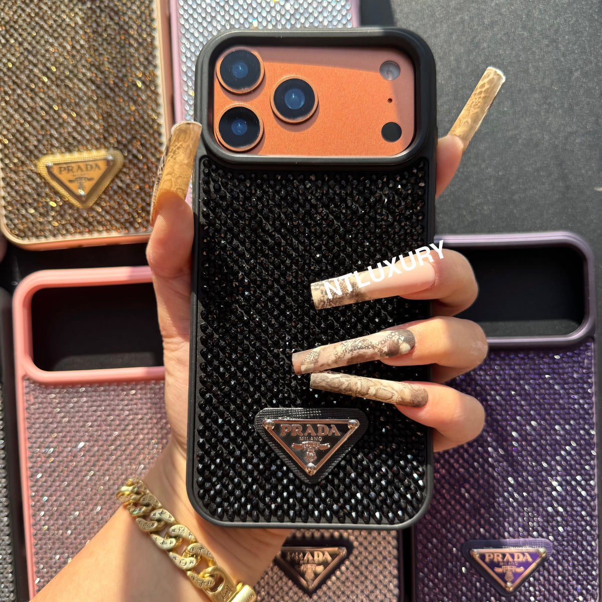 Night Queen Glitter Shining Phone Case (10 Color)