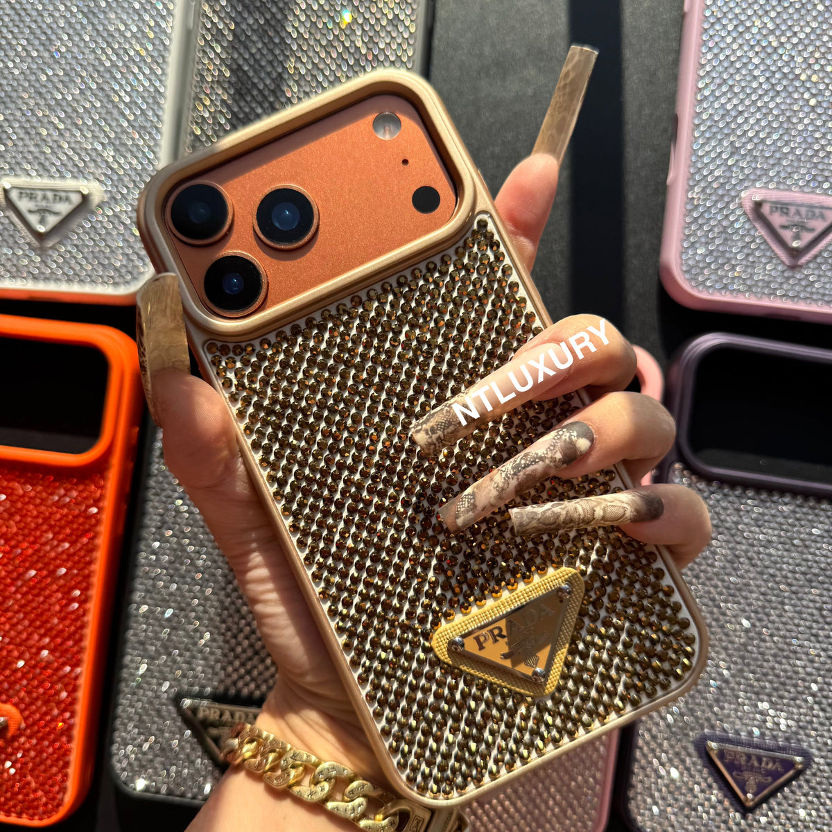 Night Queen Glitter Shining Phone Case (10 Color)