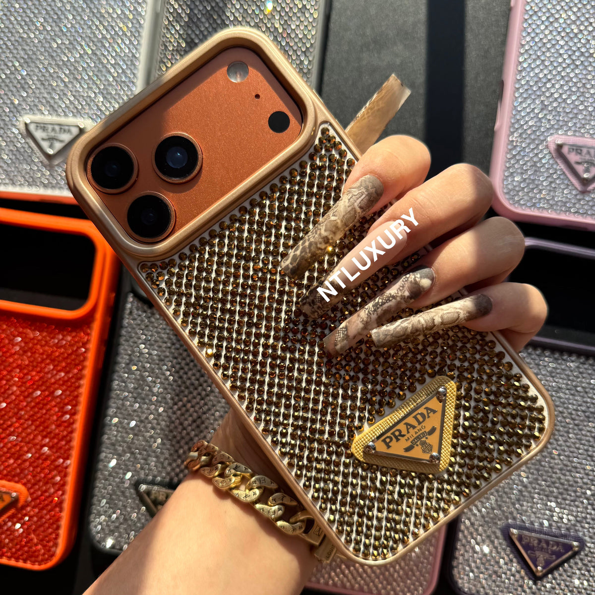 Night Queen Glitter Shining Phone Case (10 Color)