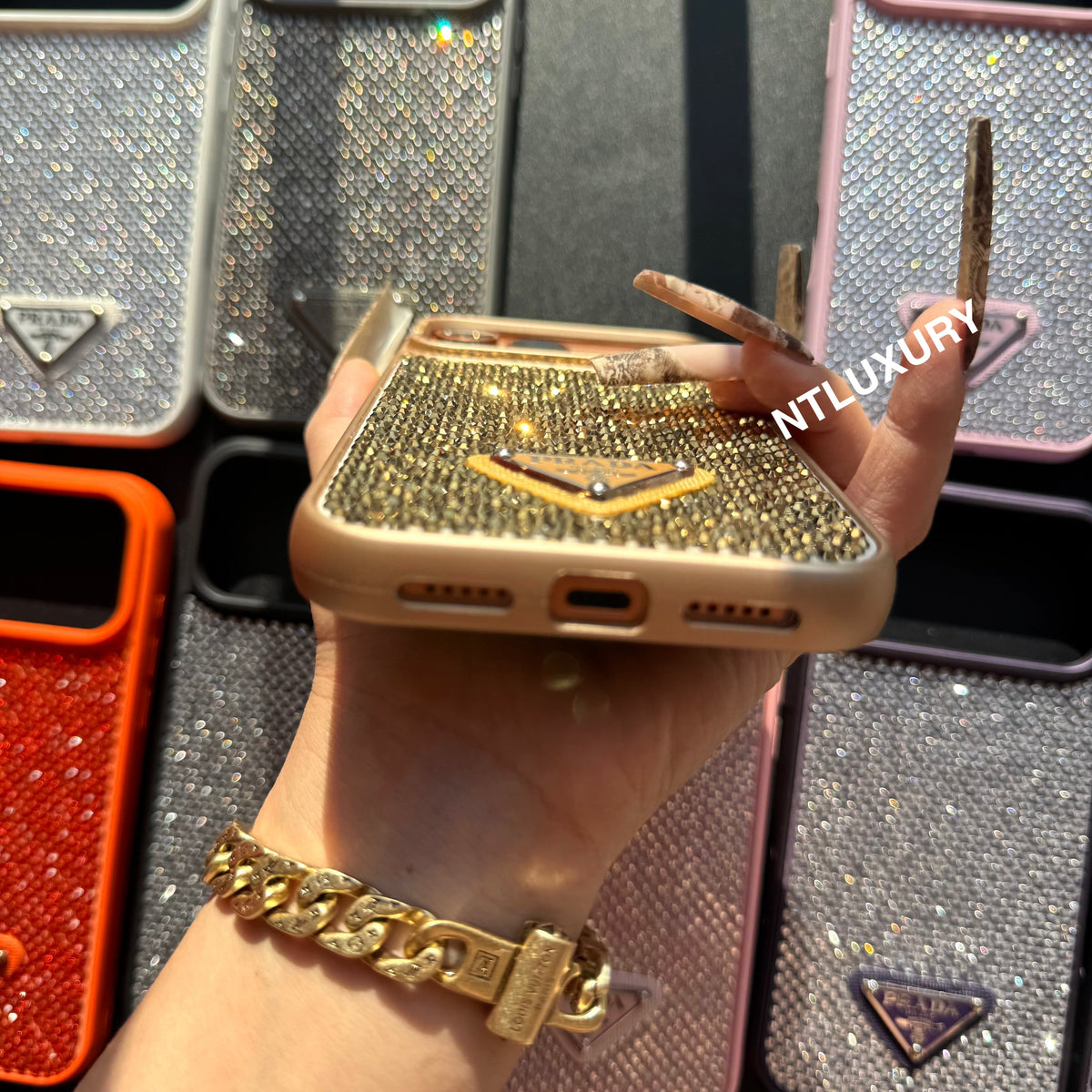 Night Queen Glitter Shining Phone Case (10 Color)