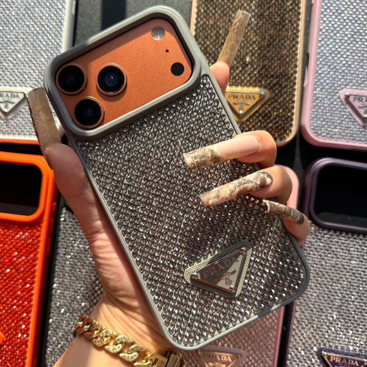 Night Queen Glitter Shining Phone Case (10 Color)