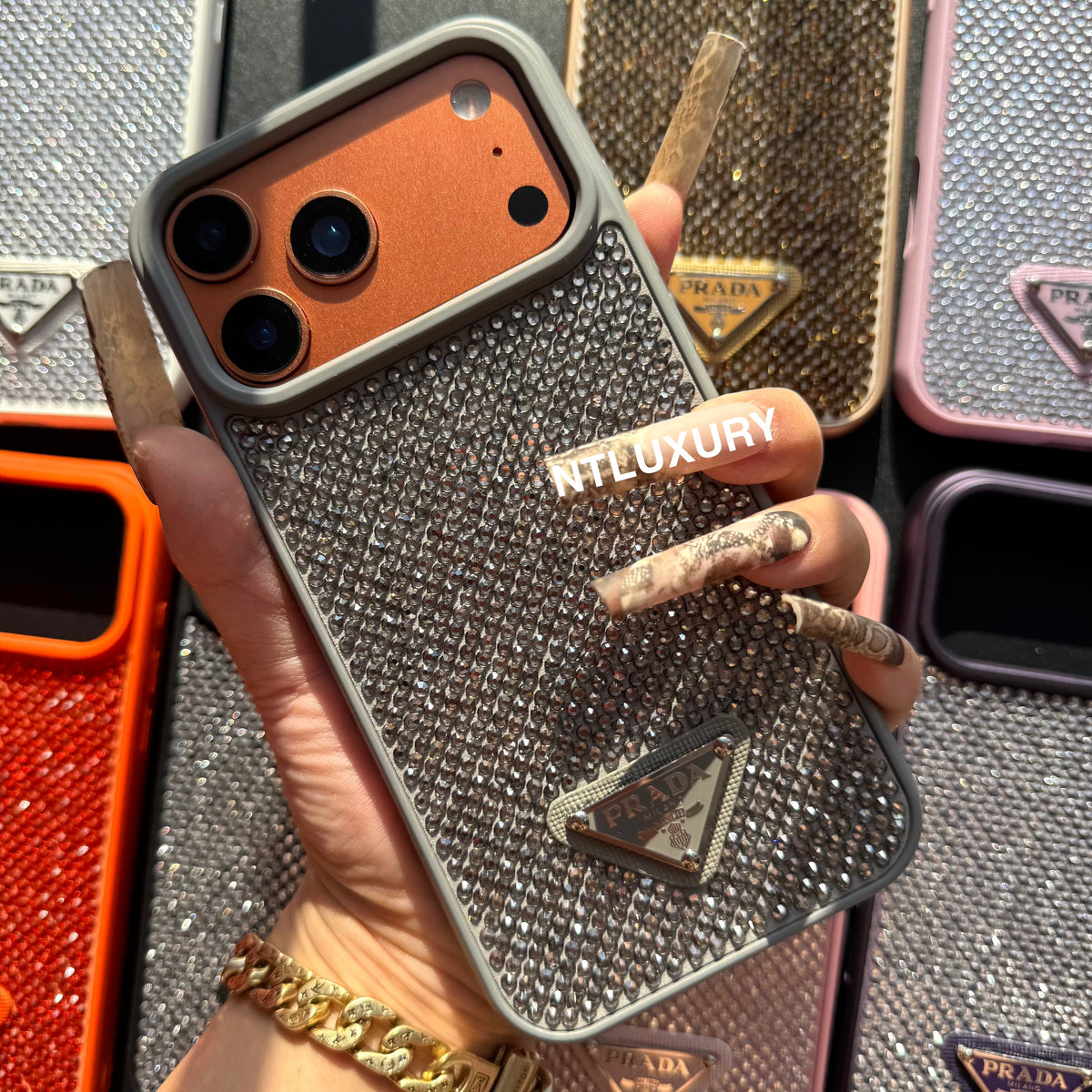 Night Queen Glitter Shining Phone Case (10 Color)