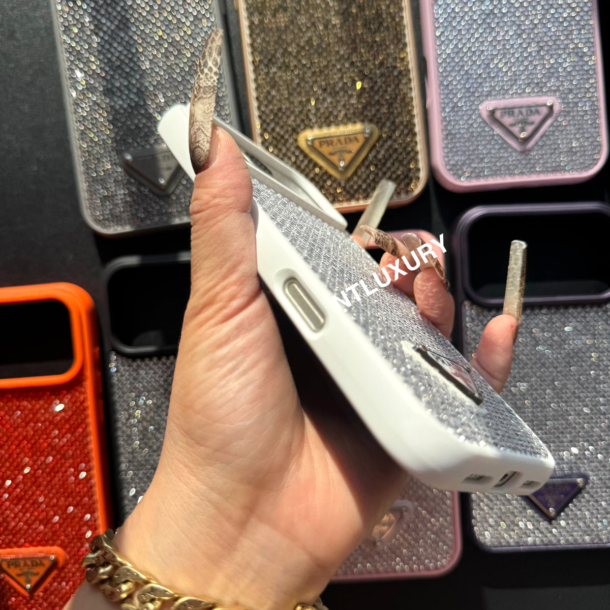 Night Queen Glitter Shining Phone Case (10 Color)