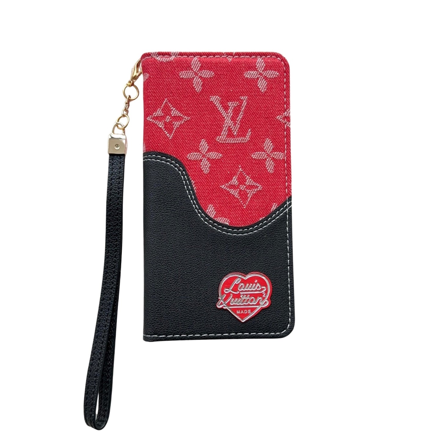 Denim Love Heart Purse Design Phone Case