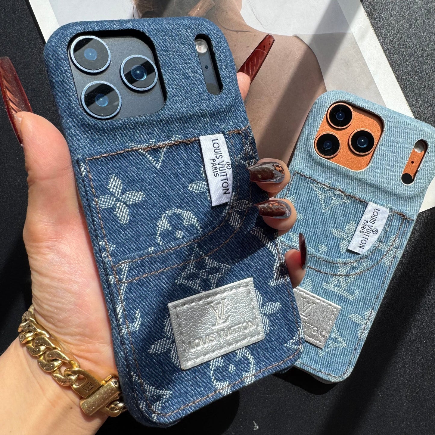 Cowboy Love Girl Phone Case with Card Pocket