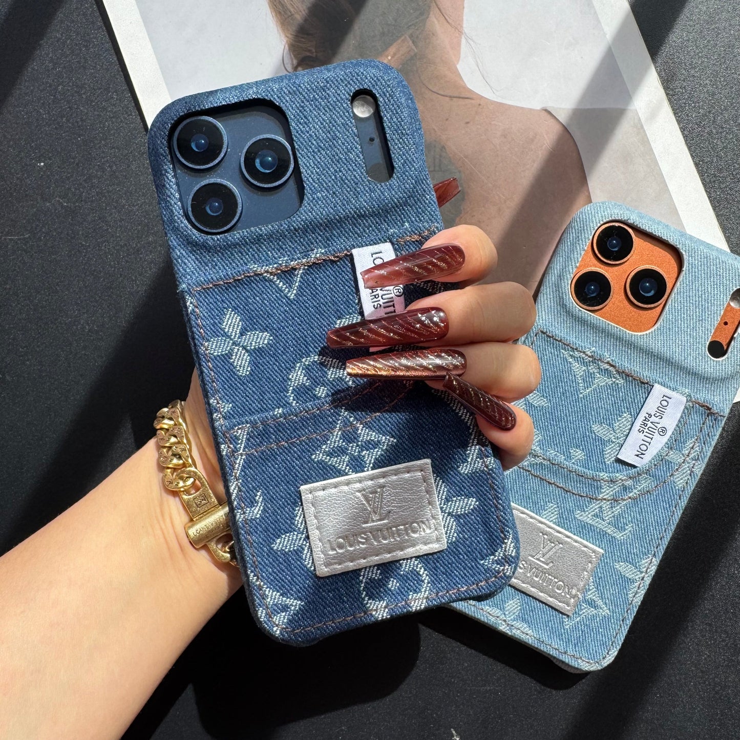 Cowboy Love Girl Phone Case with Card Pocket