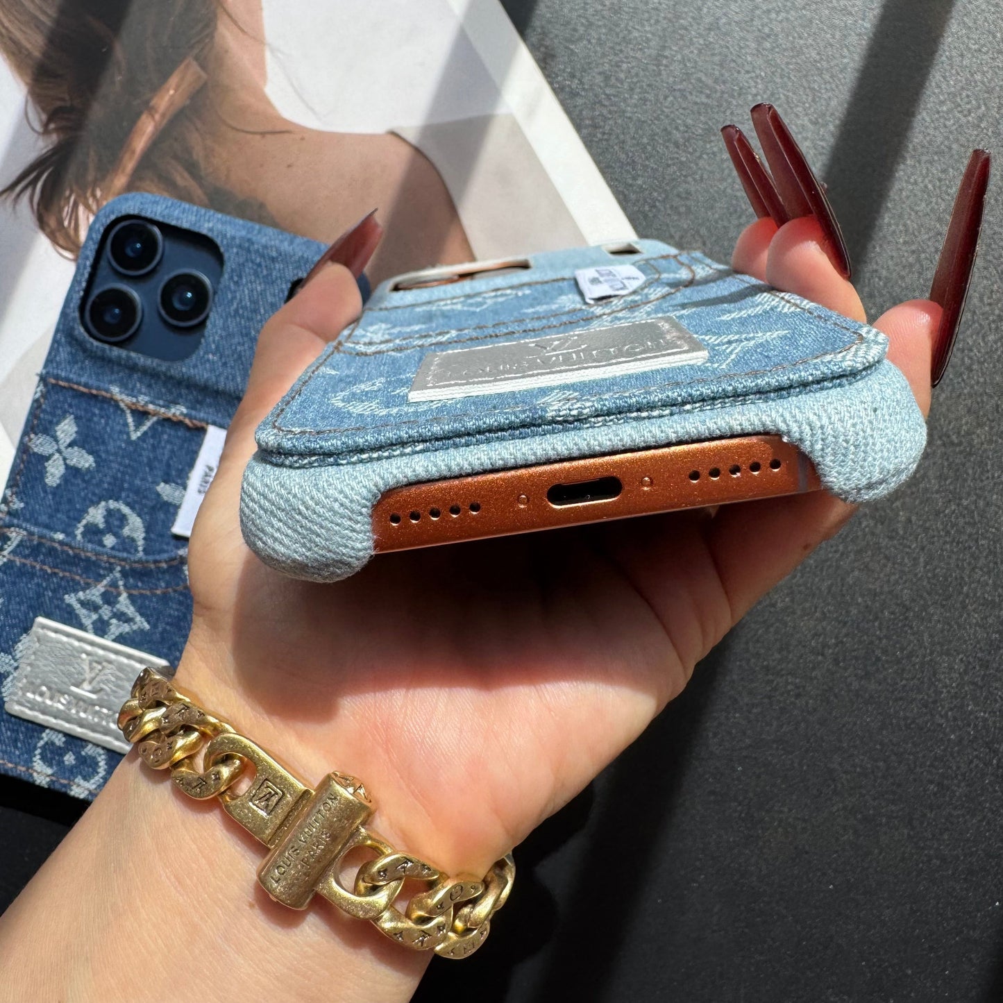 Cowboy Love Girl Phone Case with Card Pocket