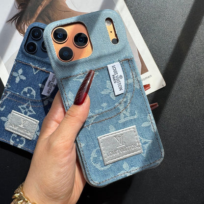Funda para teléfono de chica y amor cowboy con bolsillo para tarjetas