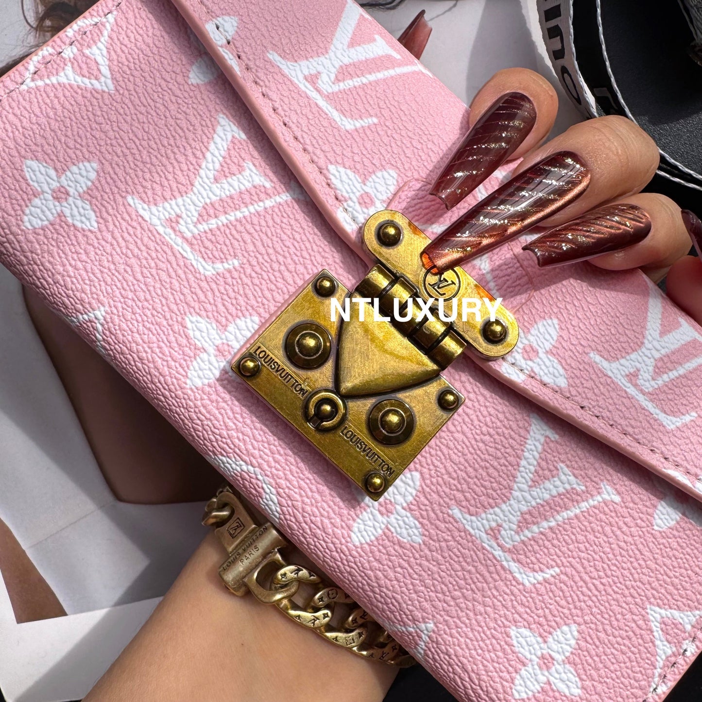 Love Floral Gift Purse Samsung Case With Chain