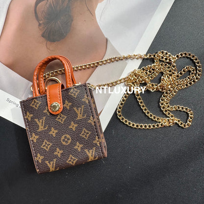 Mini sac floral mignon avec chaîne pour toutes les petites choses mignonnes