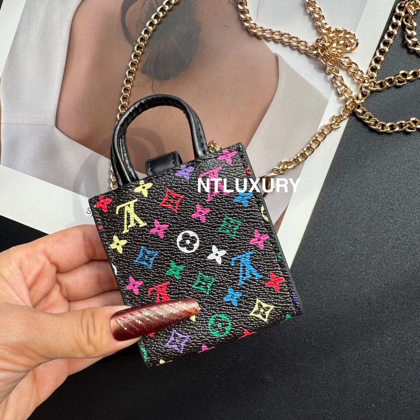 Floral Cute Love Mini Purse With Chain For All Cute Things