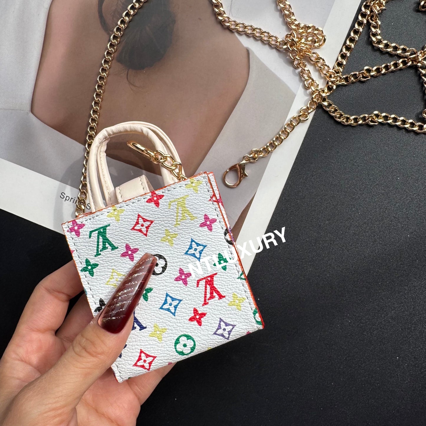 Floral Cute Love Mini Purse With Chain For All Cute Things