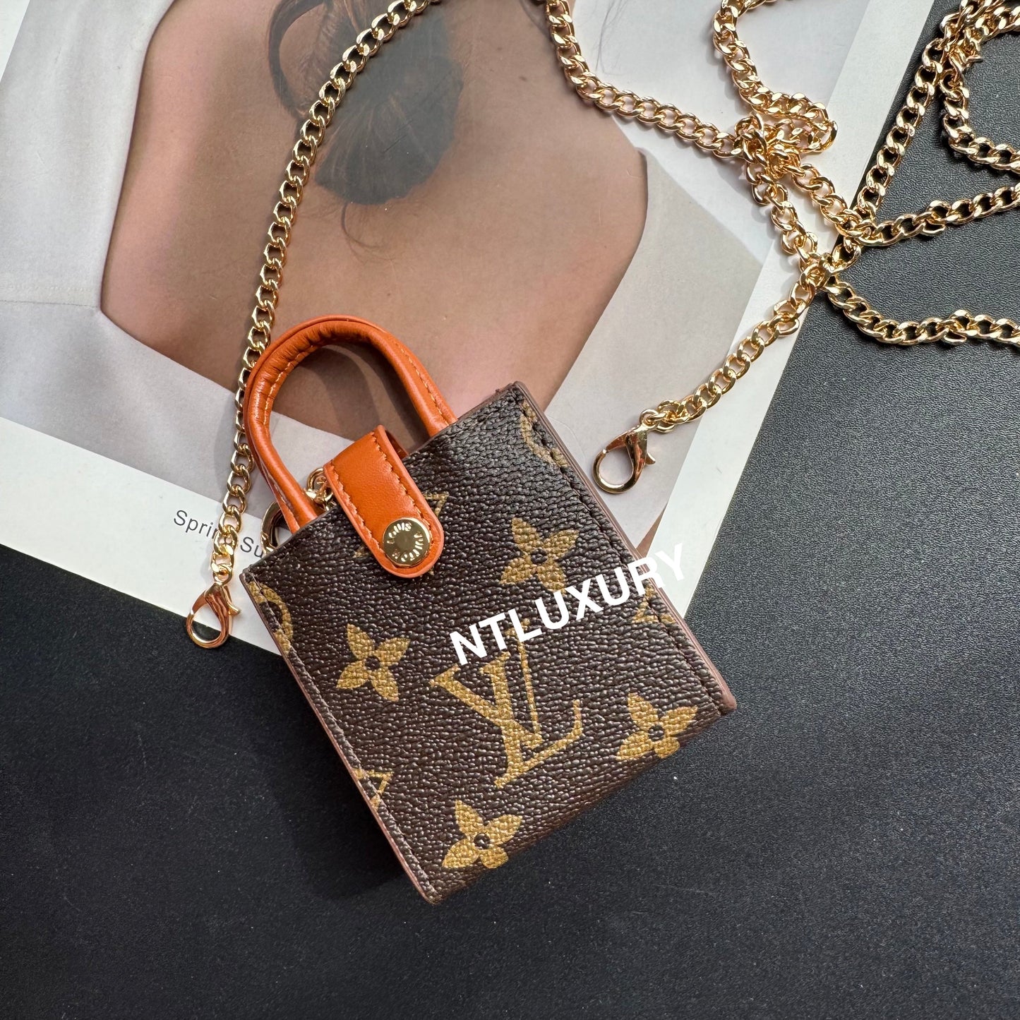 Floral Cute Love Mini Purse With Chain For All Cute Things