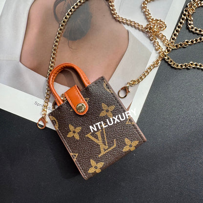 Blumige, niedliche Mini-Geldbörse mit Kette für all deine kleinen Schätze (Große Liebe)