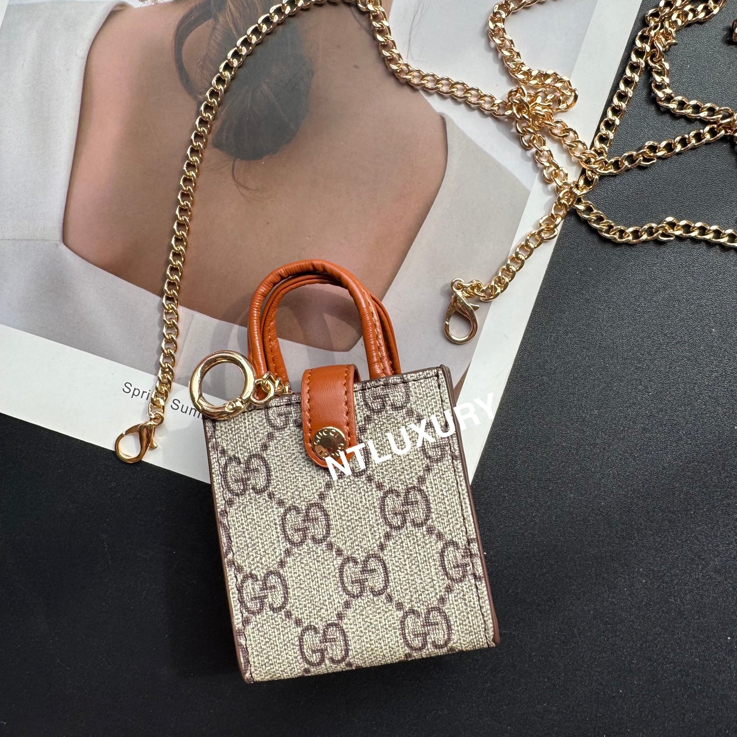 Floral Cute Love Mini Purse With Chain For All Cute Things (Good)