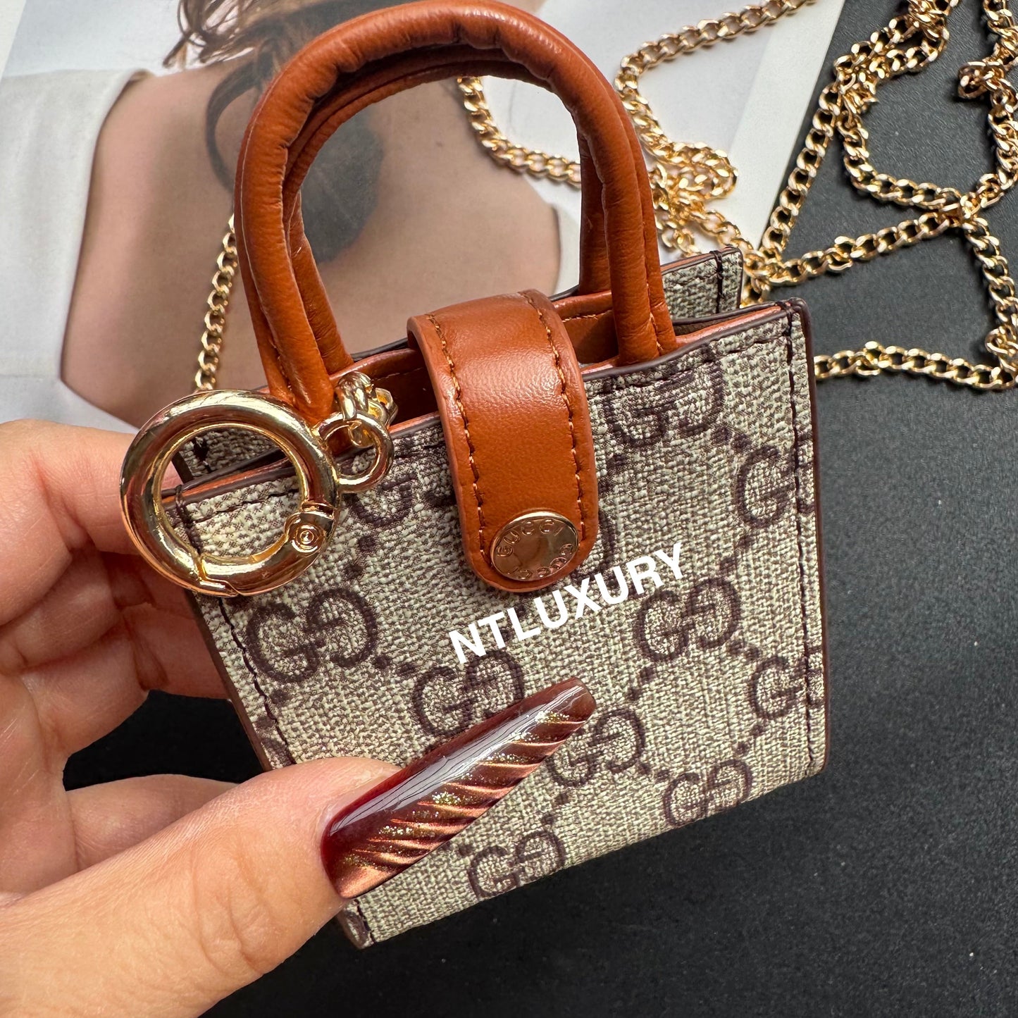 Floral Cute Love Mini Purse With Chain For All Cute Things (Good)