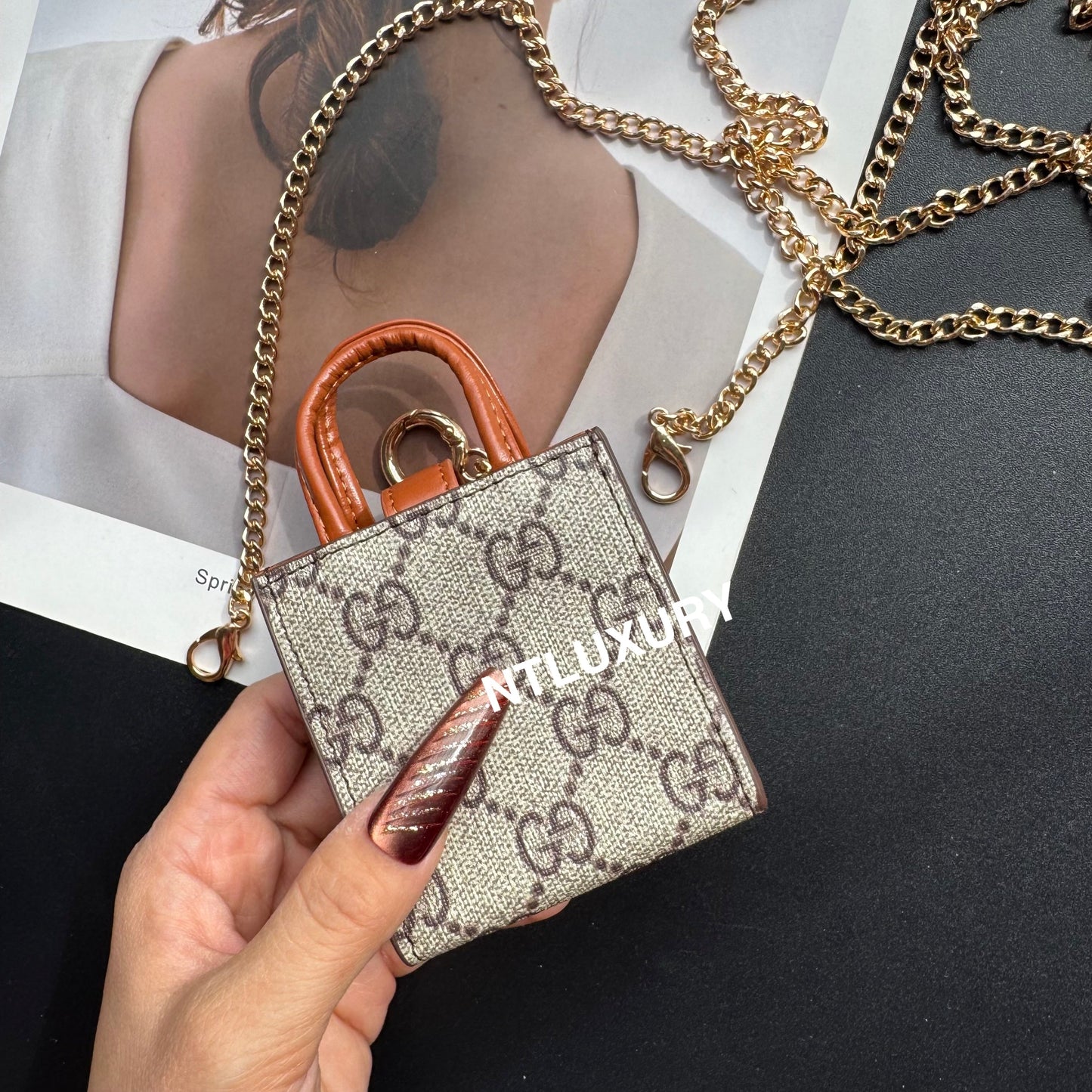 Floral Cute Love Mini Purse With Chain For All Cute Things (Good)