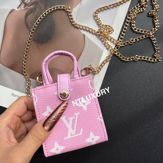 Floral Cute Love Mini Purse With Chain For All Cute Things (Pink)