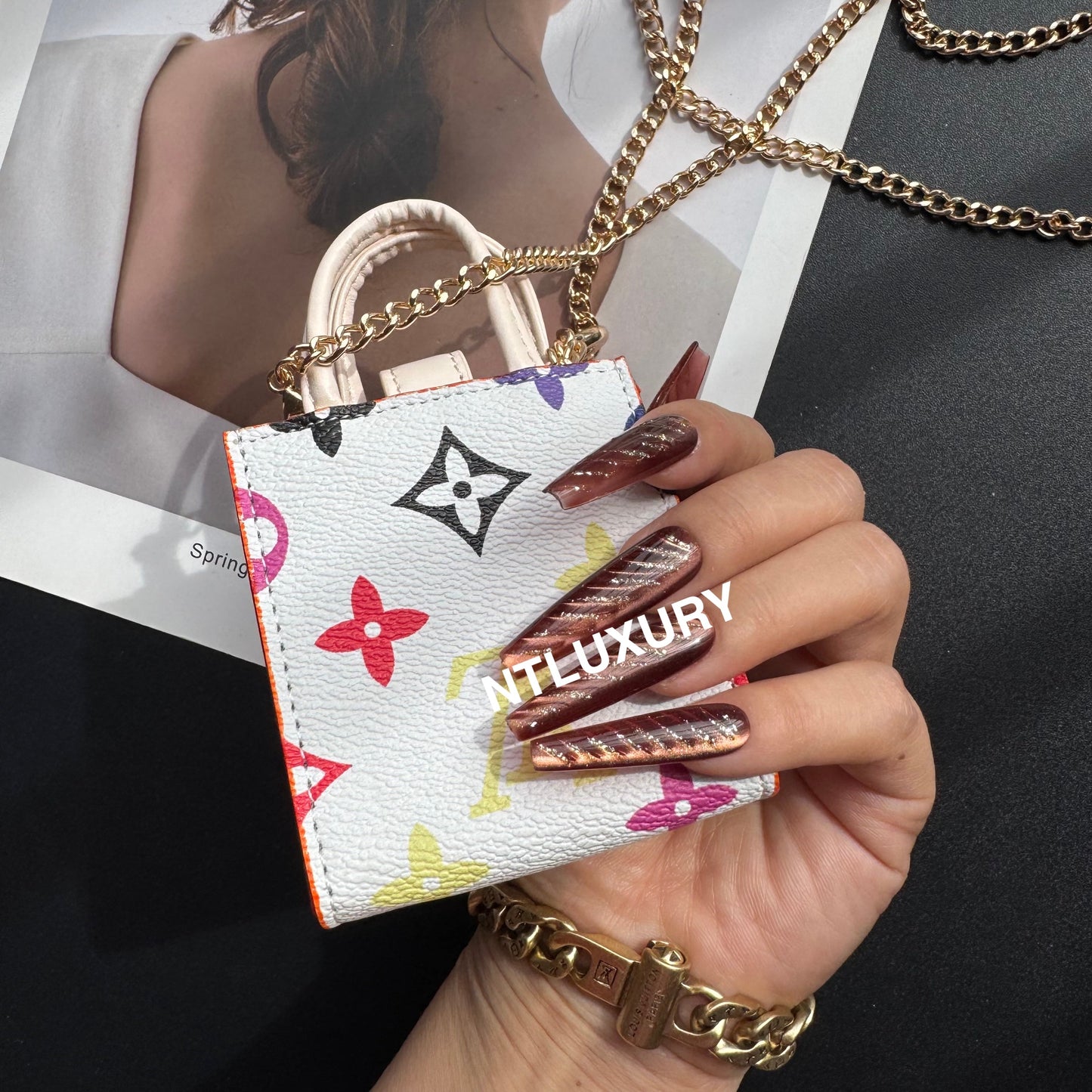 Floral Cute Love Mini Purse With Chain For All Cute Things