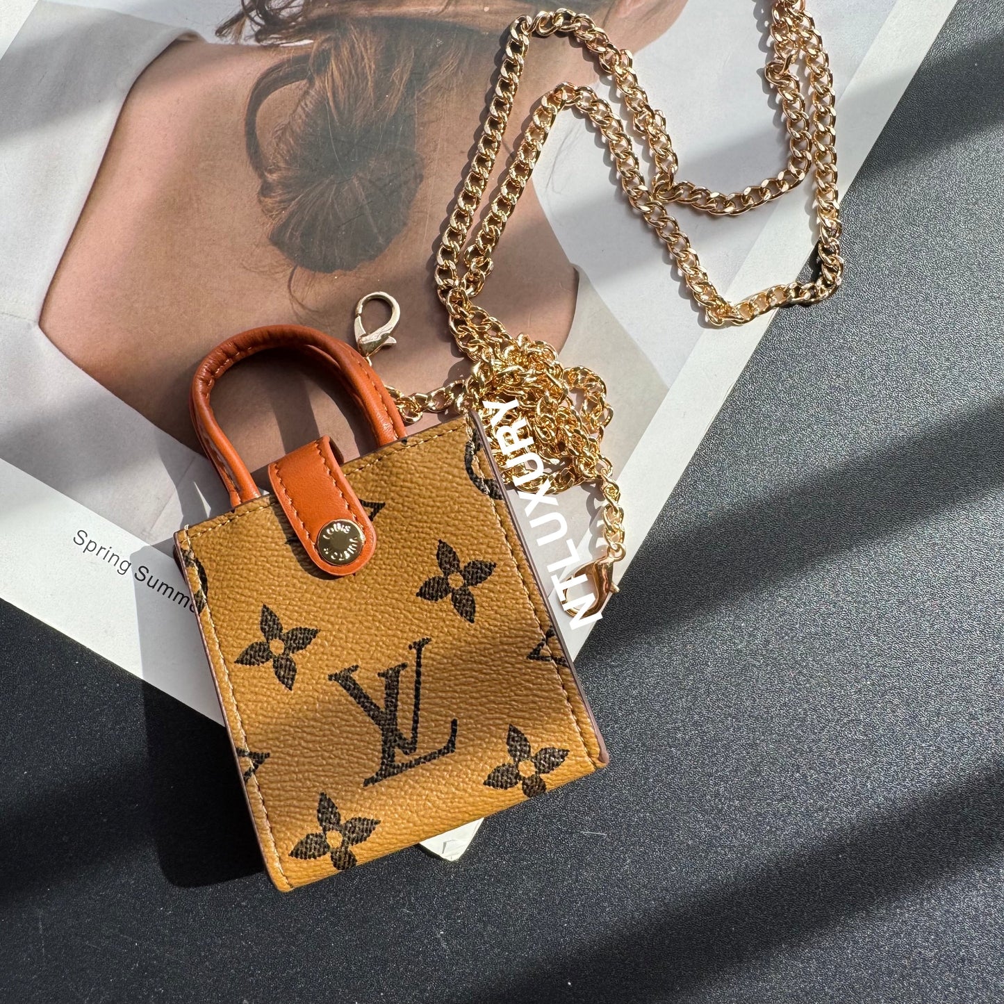 Floral Cute Love Mini Purse With Chain For All Cute Things (Yellow)