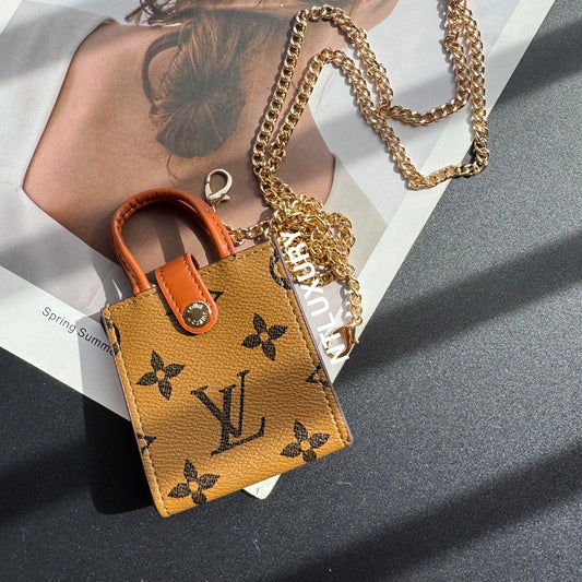 Floral Cute Love Mini Purse With Chain For All Cute Things (Yellow)